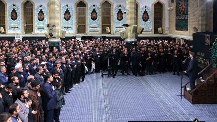 مراسم عزاداری شب شهادت حضرت زهرا(س) در حسینیه امام خمینی(ره)