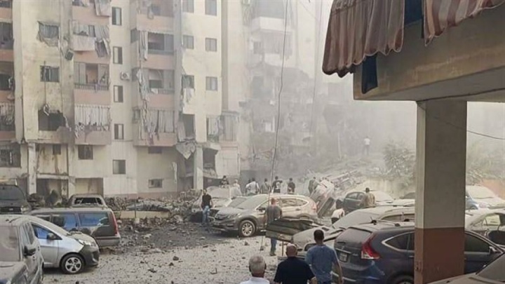 یک شهید و ۲۱ زخمی در پی حمله هوایی رژیم صهیونیستی به ضاحیه جنوبی بیروت