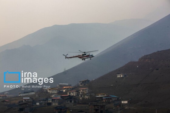 مهار آتشسوزی جنگل الیت