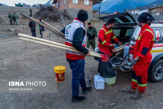 وضعیت امداد رسانی در روستای الیت