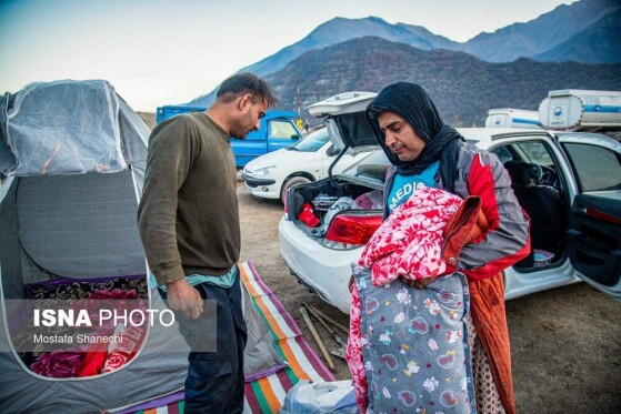 وضعیت امداد رسانی در روستای الیت