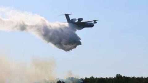 پرواز هواپیماهای ترکیه برای اطفای حریق جنگل الیت