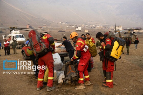 مهار آتشسوزی جنگل الیت