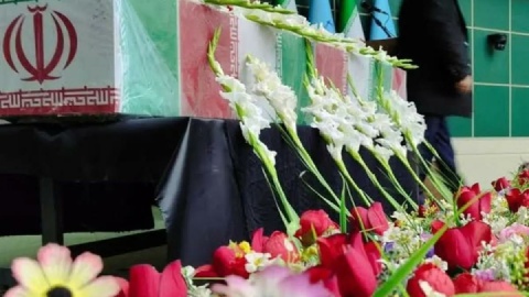 تشییع پیکر ۱۴ شهید گمنام در هرمزگان