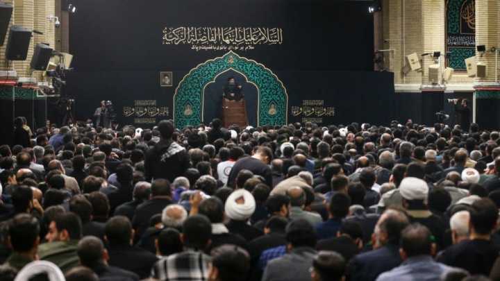 آخرین شب عزاداری شهادت حضرت صدیقه سلام‌الله‌علیها در حسینیه امام خمینی(ره)