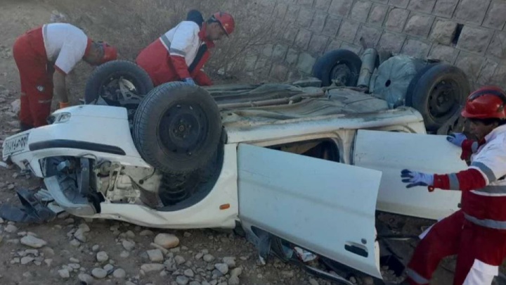 سقوط عجیب سمند از روی پل