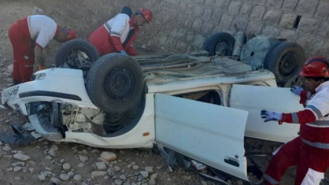 سقوط عجیب سمند از روی پل