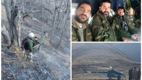 اعزام دو گروه محیط‌بانان تهرانی برای مهار آتش‌سوزی جنگل‌های هیرکانی