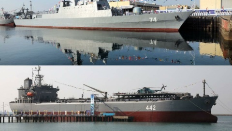 الحاق پایگاه شناوری «کردستان» و ناوشکن «سهند» به نداجا