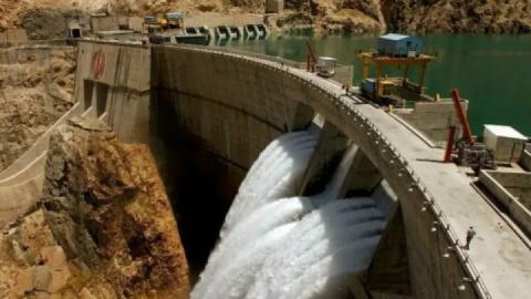 نیروگاه سد کرخه از مدار تولید برق خارج شد