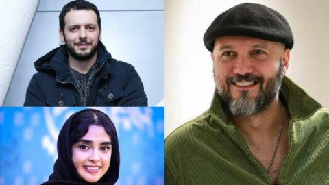 ایفای نقش کامبیز دیرباز، پدرام شریفی و الهام حصاری در فیلم علیرضا امینی