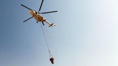 عملیات گسترده هلالاحمر برای مهار آتشسوزی جنگل توسکستان