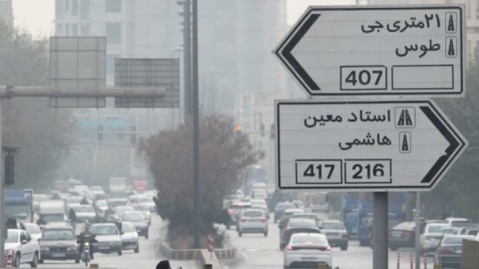 ۲۲ ایستگاه کیفیت هوای تهران در وضعیت قرمز