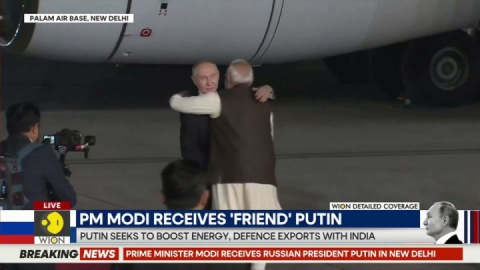 پوتین مورد استقبال نخست وزیر هند قرار گرفت