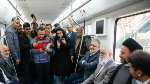 گزارش تصویری/ افتتاح و بهره برداری از دو رام قطار مترو ملی