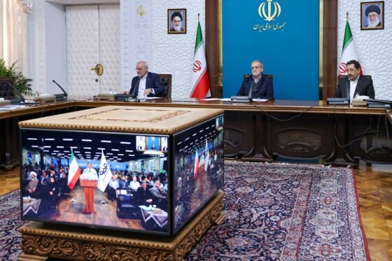 مراسم افتتاح طرح انتقال آب دریا به فلات مرکزی