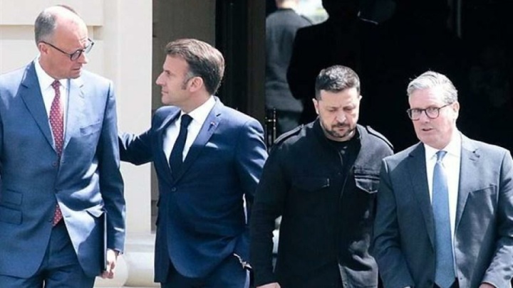 دیدار رهبران اروپایی با زلنسکی در لندن