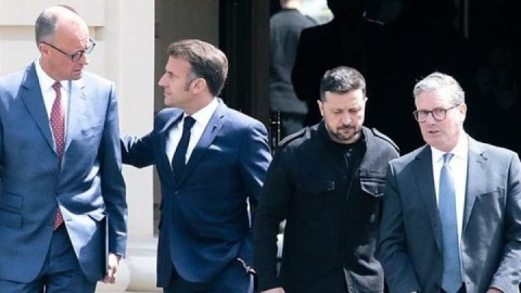 دیدار رهبران اروپایی با زلنسکی در لندن