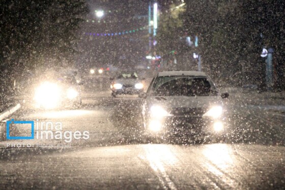 بارش اولین برف پاییزی در زنجان