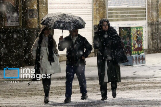 بارش اولین برف پاییزی در زنجان