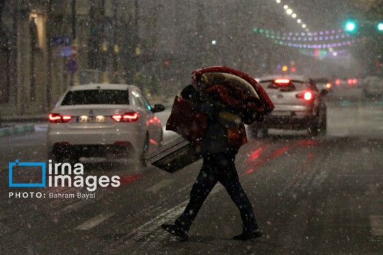 بارش اولین برف پاییزی در زنجان