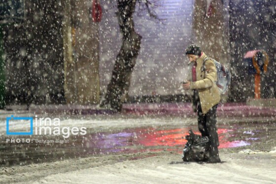 بارش اولین برف پاییزی در زنجان