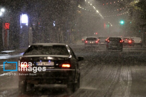 بارش اولین برف پاییزی در زنجان