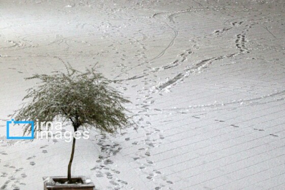 بارش اولین برف پاییزی در زنجان