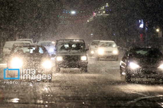 بارش اولین برف پاییزی در زنجان