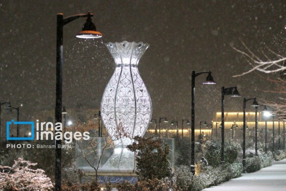 بارش اولین برف پاییزی در زنجان