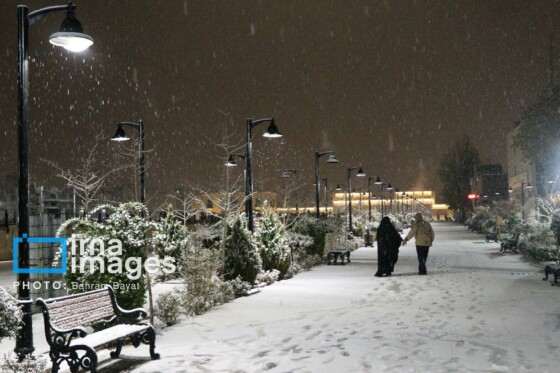 بارش اولین برف پاییزی در زنجان
