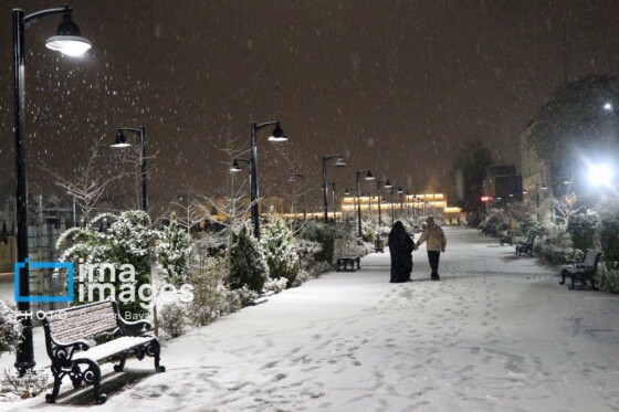 بارش اولین برف پاییزی در زنجان