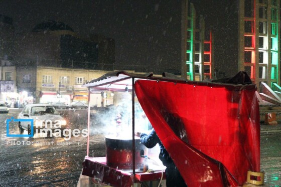 بارش اولین برف پاییزی در زنجان