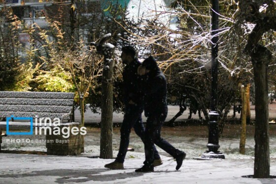 بارش اولین برف پاییزی در زنجان