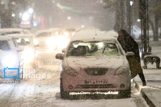 بارش اولین برف پاییزی در زنجان