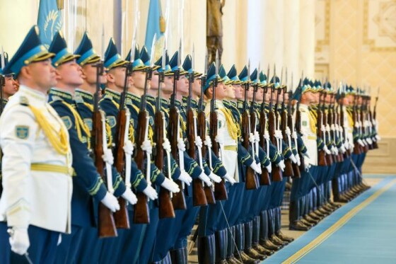 مراسم استقبال رسمی رئیس جمهوری قزاقستان از دکتر پزشکیان