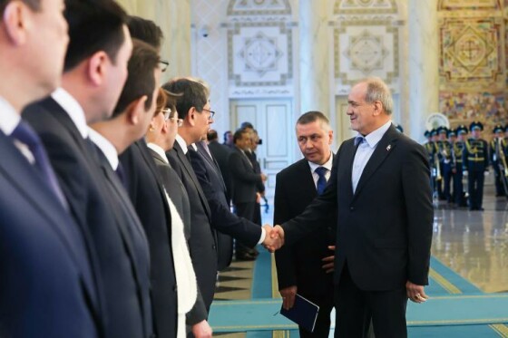 مراسم استقبال رسمی رئیس جمهوری قزاقستان از دکتر پزشکیان