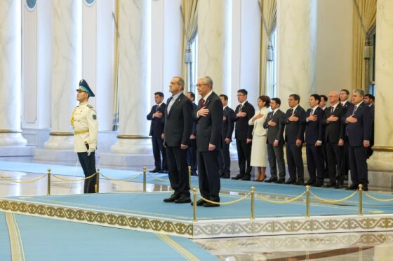 مراسم استقبال رسمی رئیس جمهوری قزاقستان از دکتر پزشکیان