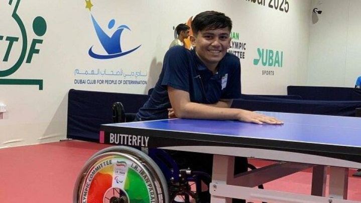 سومین برنز متوالی پاراتنیس روی میز توسط بنیامین‌ وحیدی