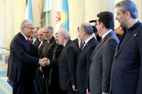 مراسم استقبال رسمی رئیس جمهوری قزاقستان از دکتر پزشکیان