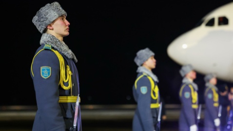 فیلم/ سفر رئیس‌جمهور به قزاقستان در ۱۱۰ ثانیه