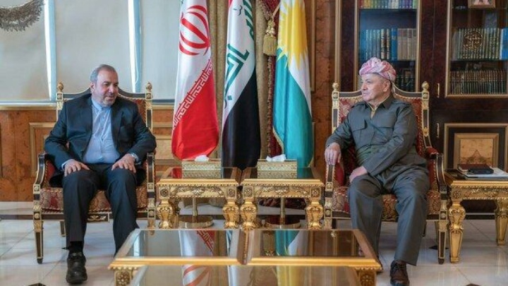 سفیر ایران در عراق با مسعود بارزانی دیدار کرد