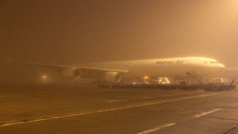 مه شدید در اهواز؛ ۷ پرواز لغو یا متوقف شد