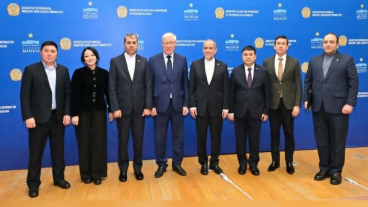 نشست بررسی روابط تاریخی ایران و قزاقستان در موزه ملی قزاقستان