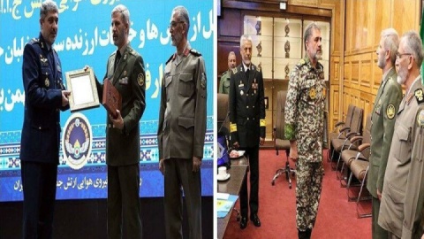 فرماندهان قرارگاه مشترک پدافند هوایی خاتم الانبیاء و نیروی هوایی ارتش منصوب شدند
