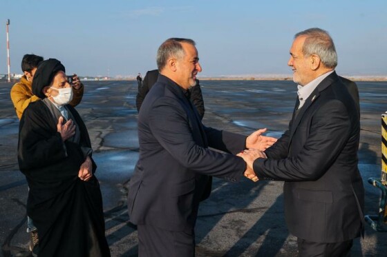 ورود پزشکیان به بیرجند