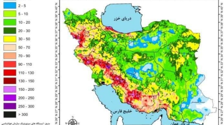 ثبت رکورد جدید بارش‌ها در غرب و جنوب کشور/ جزیره خارک در صدر پربارش‌ترین‌ها