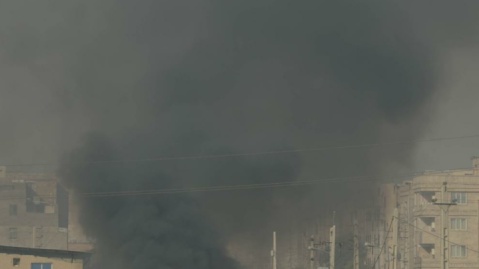 گزارش تصویری/ پایتخت زیر ابری از دود