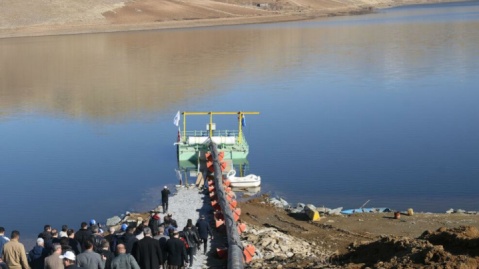 ۳۵۰ لیتر بر ثانیه، آب وارد سد بانه شد