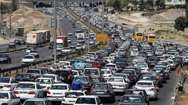 وضعیت جاده ها|  ترافیک سنگین در آزادراه قزوین کرج